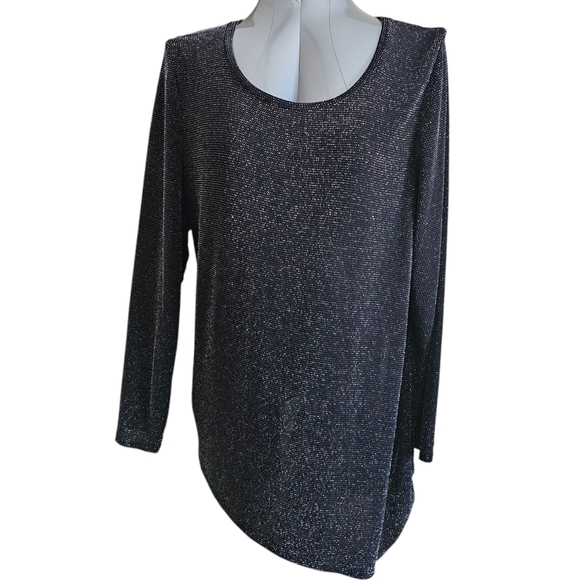 Calvin Klein Women's Sheer Shimmer Blouse - Size 1X - Picture 1 of 7